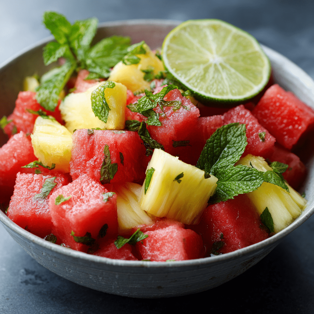 Watermelon Pineapple Salad Recipe