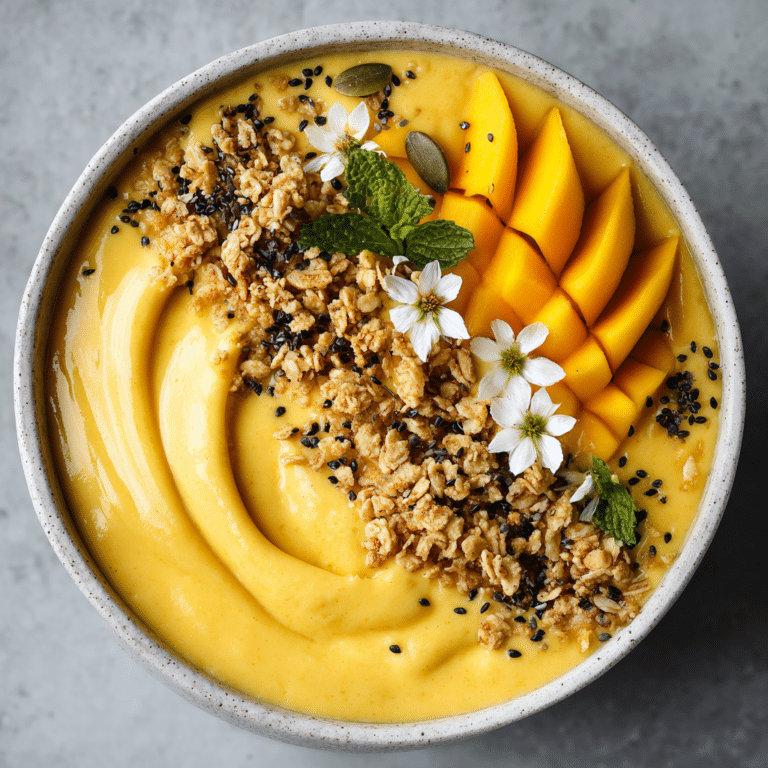 Creamy Mango Smoothie Bowl Recipe