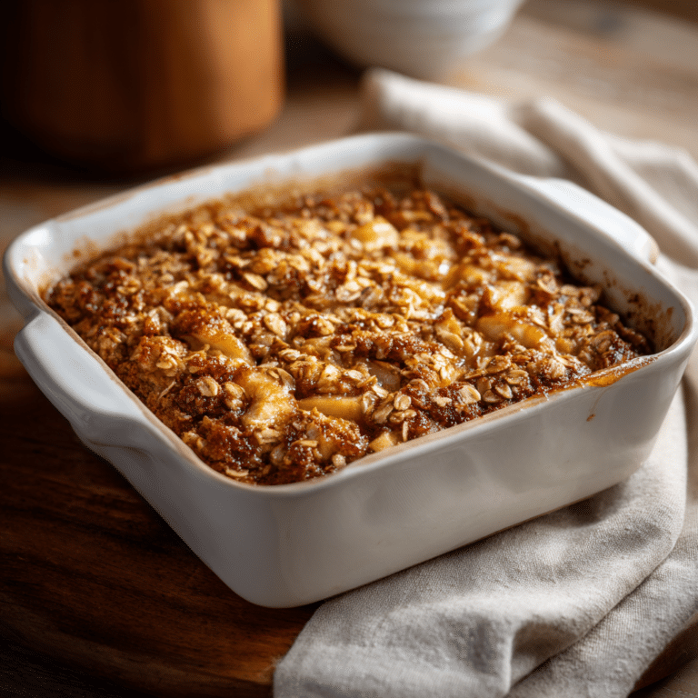 Brown Sugar Apple Oat Bake Recipe