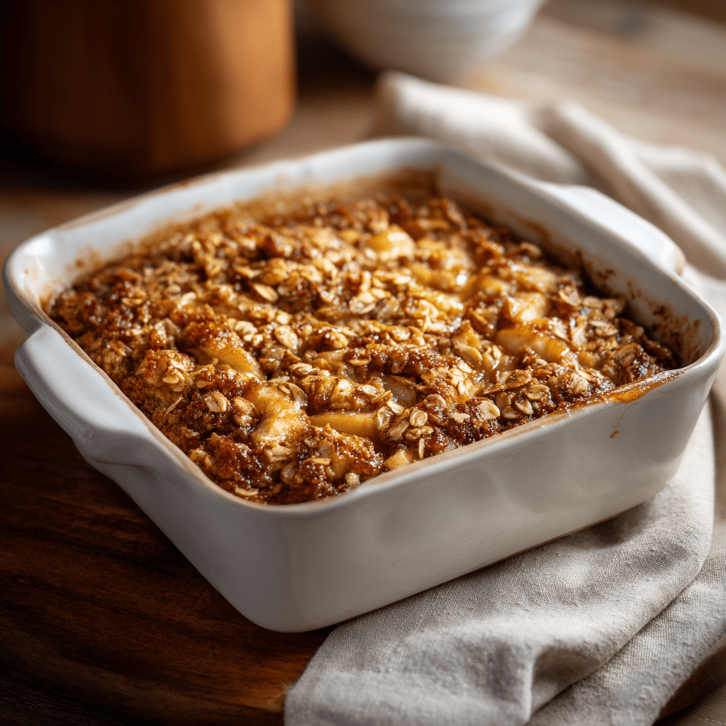 Brown Sugar Apple Oat Bake Recipe
