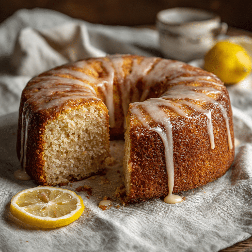 Brown Sugar Lemon Yogurt Cake Recipe