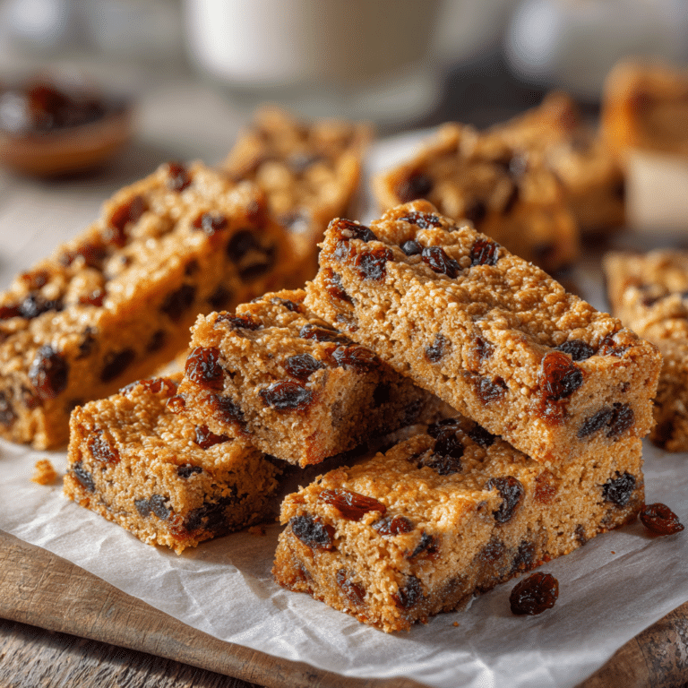 Brown Sugar Raisin Breakfast Bars Recipe