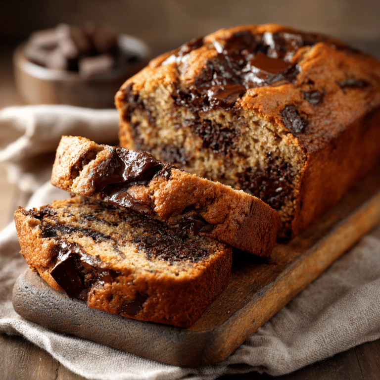 Chocolate Chunk Banana Bread Recipe