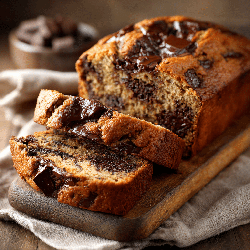 Chocolate Chunk Banana Bread Recipe