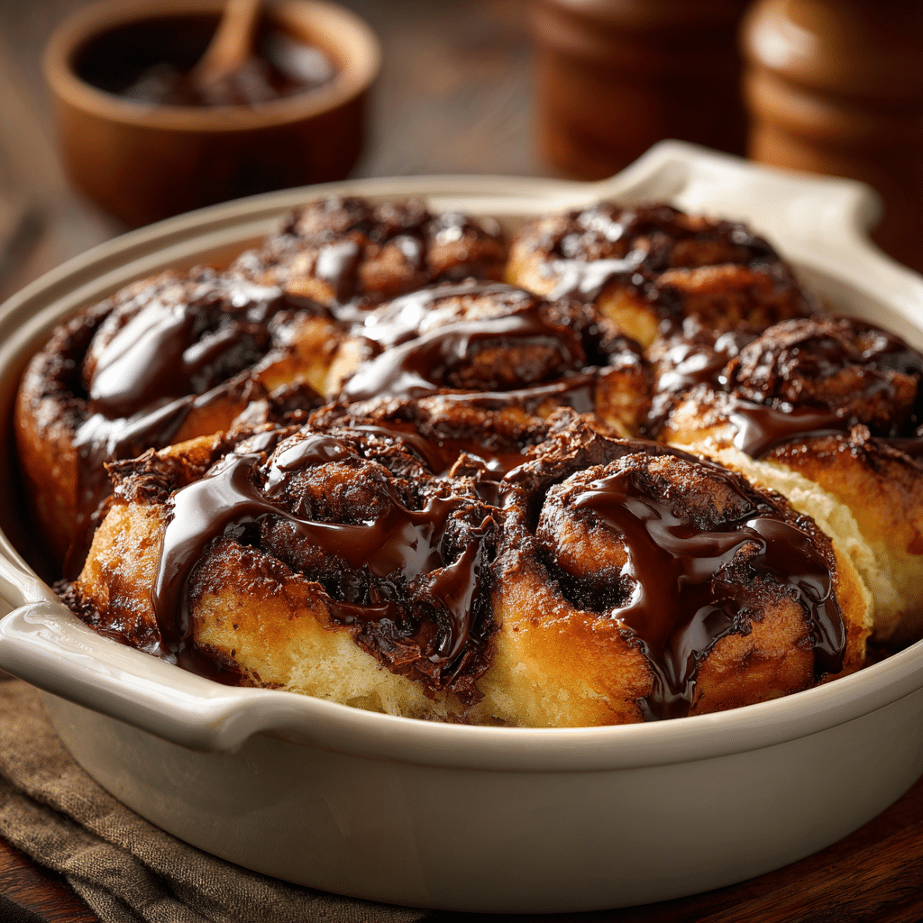 Gooey Chocolate Cinnamon Rolls Recipe