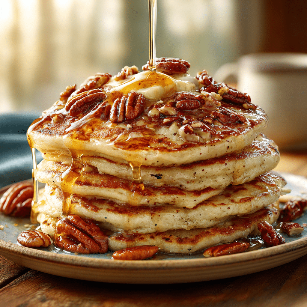 Butter Pecan Pancakes Recipe - Recipe Image