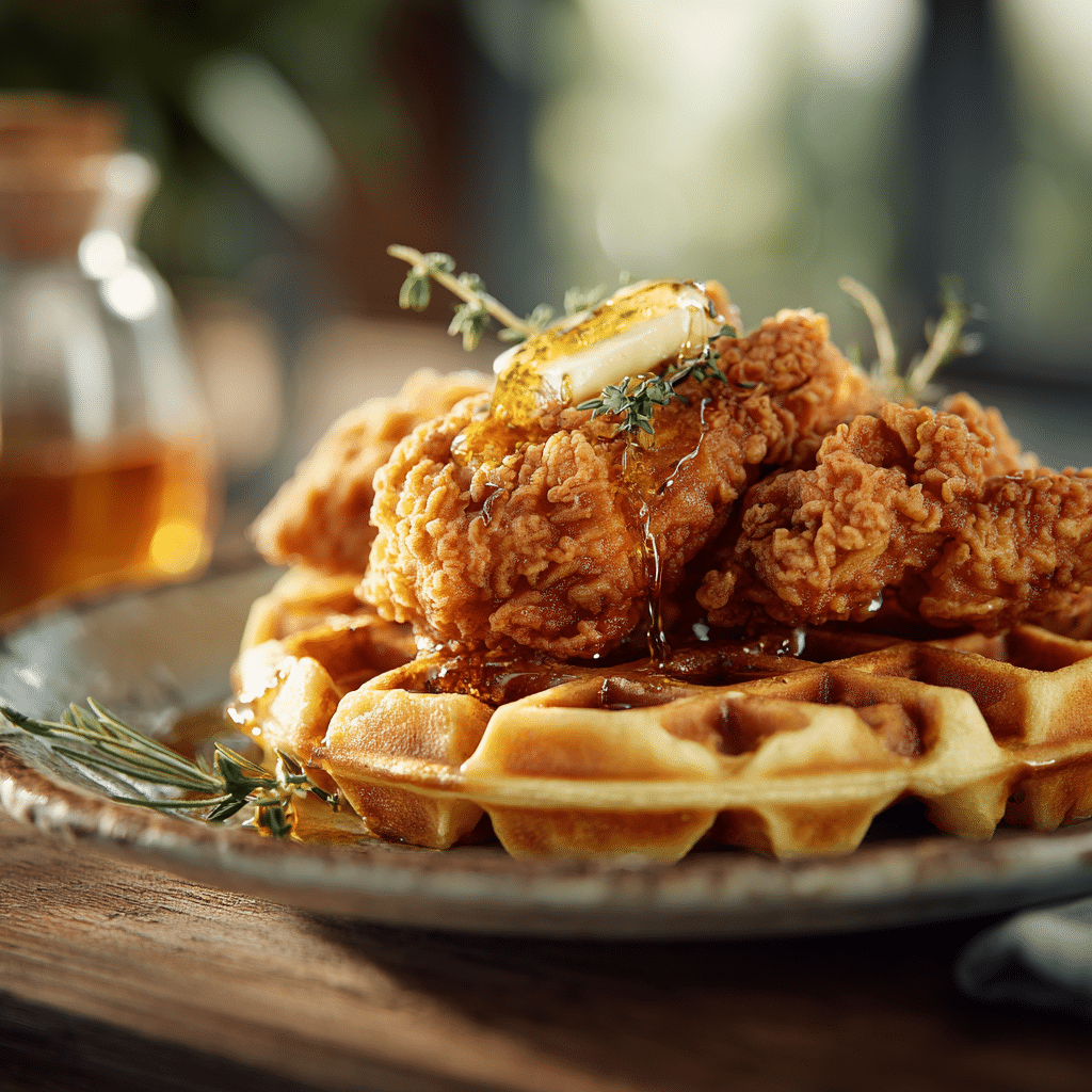 cken and Waffles with Maple Honey Butter Recipe