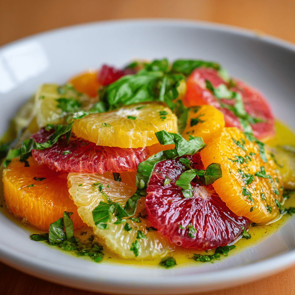Citrus Salad with Basil Vinaigrette