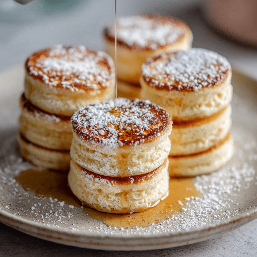 Mini Soufflé Pancake Stacks Recipe