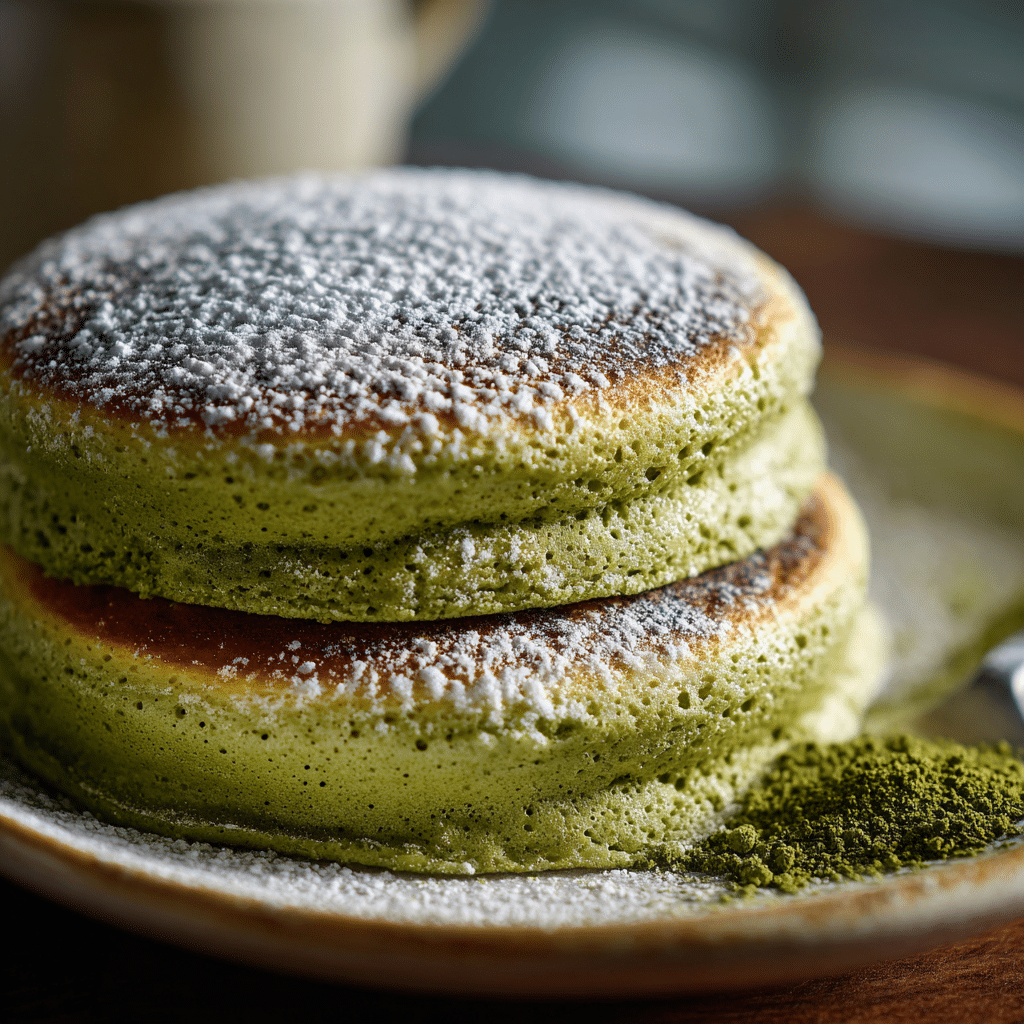 Matcha Soufflé Pancakes Recipe