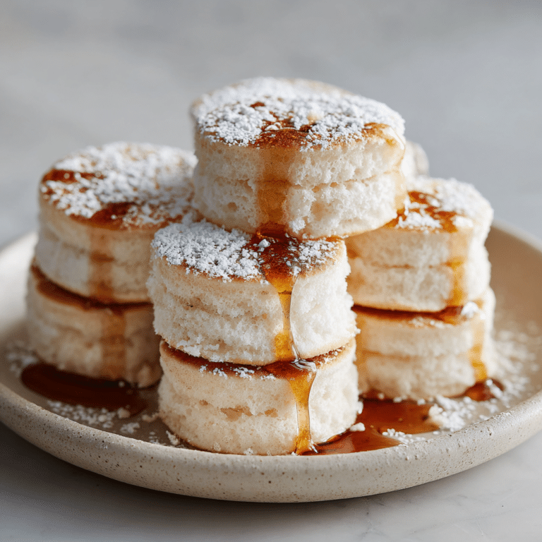 Mini Soufflé Pancake Stacks Recipe