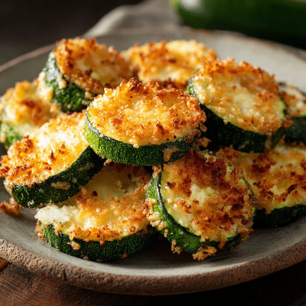 Crispy Rice-Stuffed Zucchini Coins Recipe
