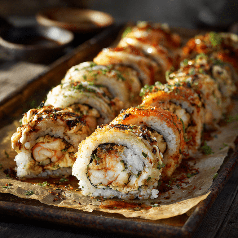 Creamy Sushi Bake Sheet Rolls (Unrolled Bake) Recipe