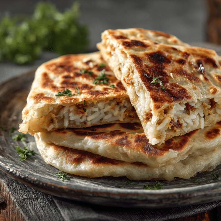 Creamy Rice-Stuffed Savory Paratha Bake Recipe