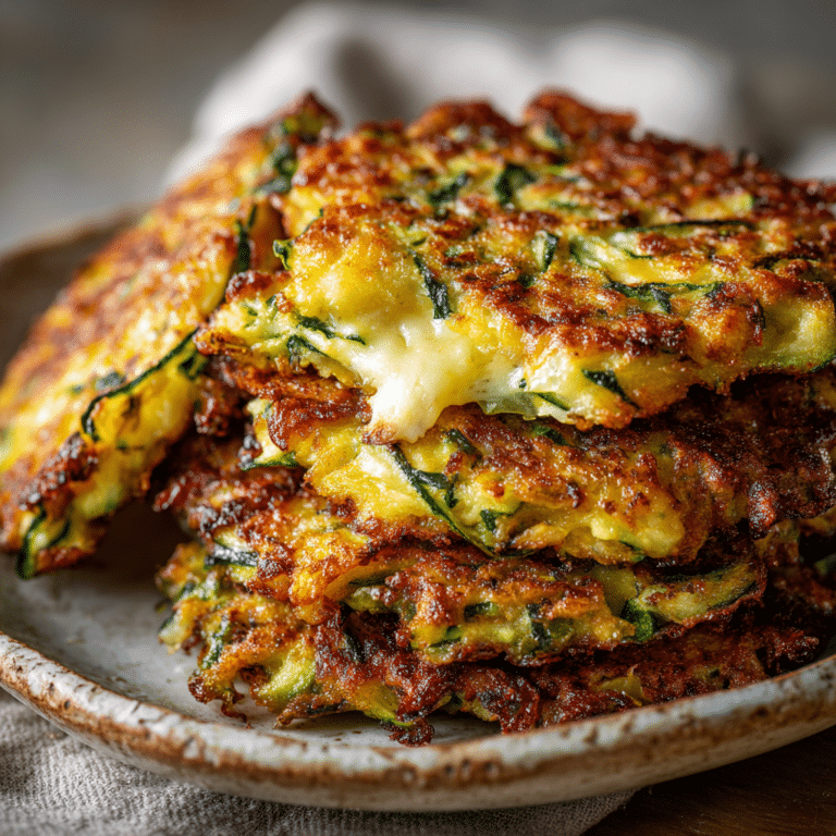 Crispy Zucchini & Cheese Fritters Recipe