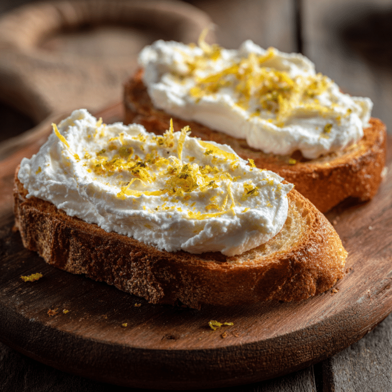 Soft Ricotta & Lemon Breakfast Toast Recipe