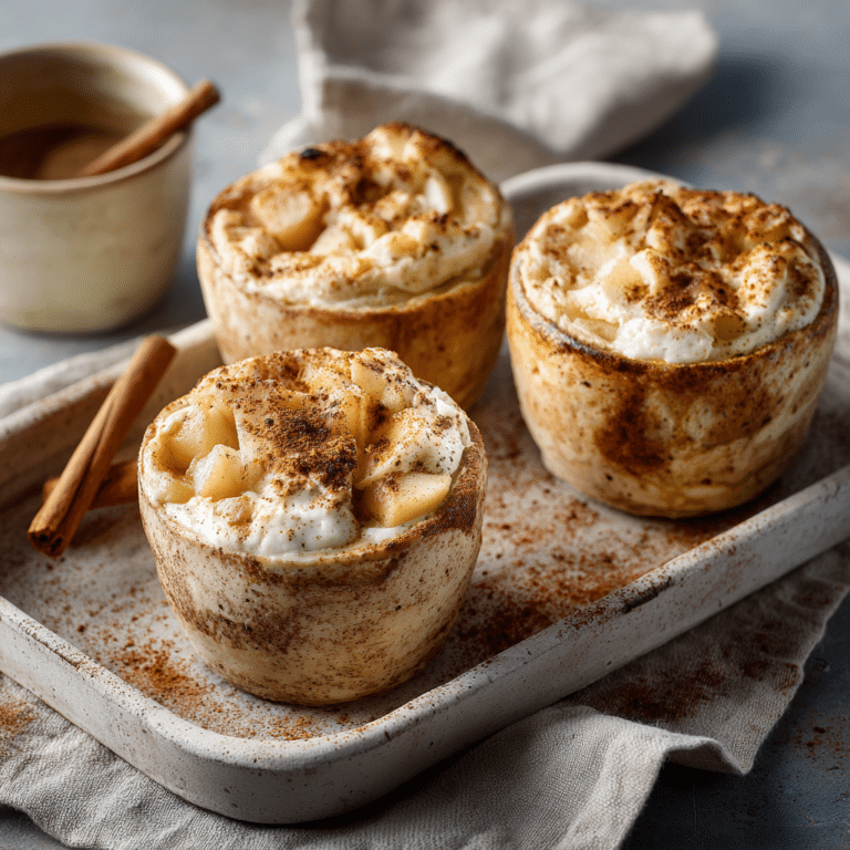 Baked Apple Yogurt Breakfast Cups Recipe