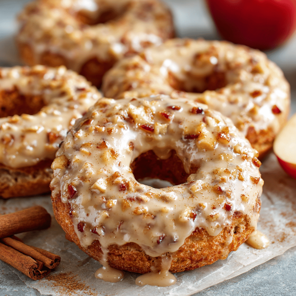 Apple Cinnamon Baked Donuts Recipe - Recipe Image