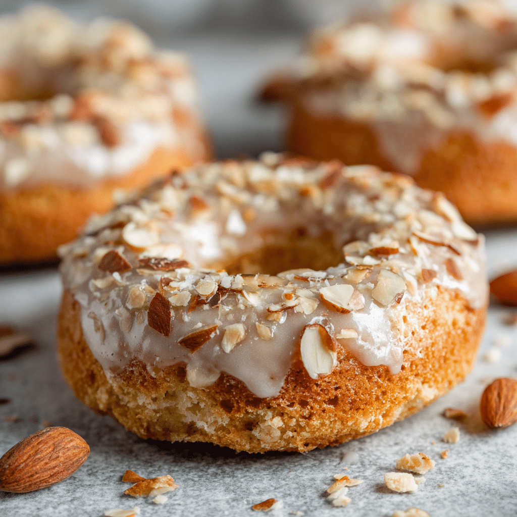 Almond Baked Donuts Recipe - Recipe Image