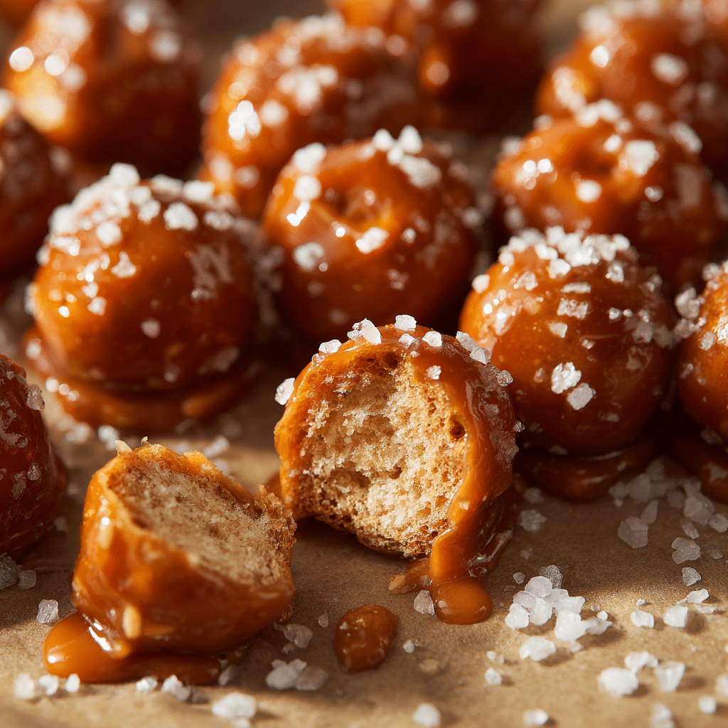 Salted Caramel Pretzel Bites Recipe - Recipe Image