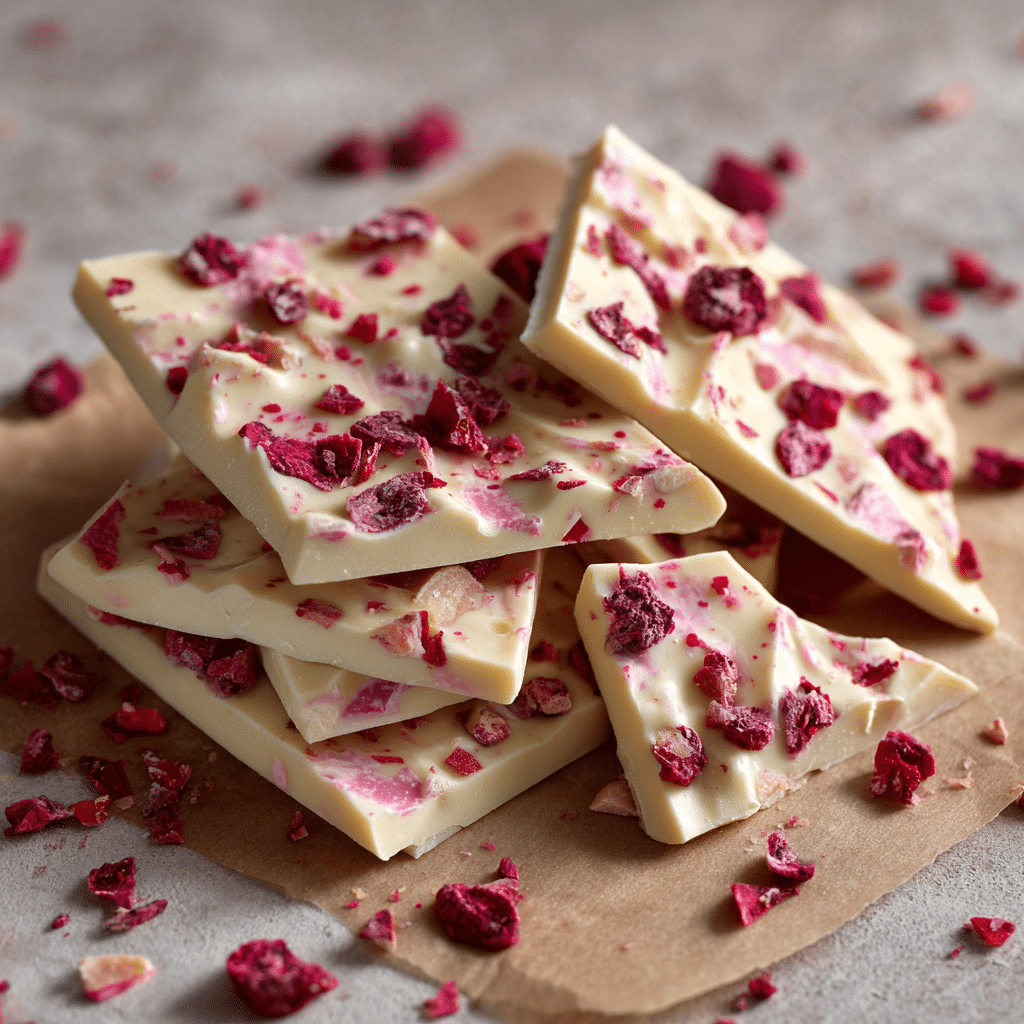 White Chocolate Raspberry Bark Recipe - Recipe Image