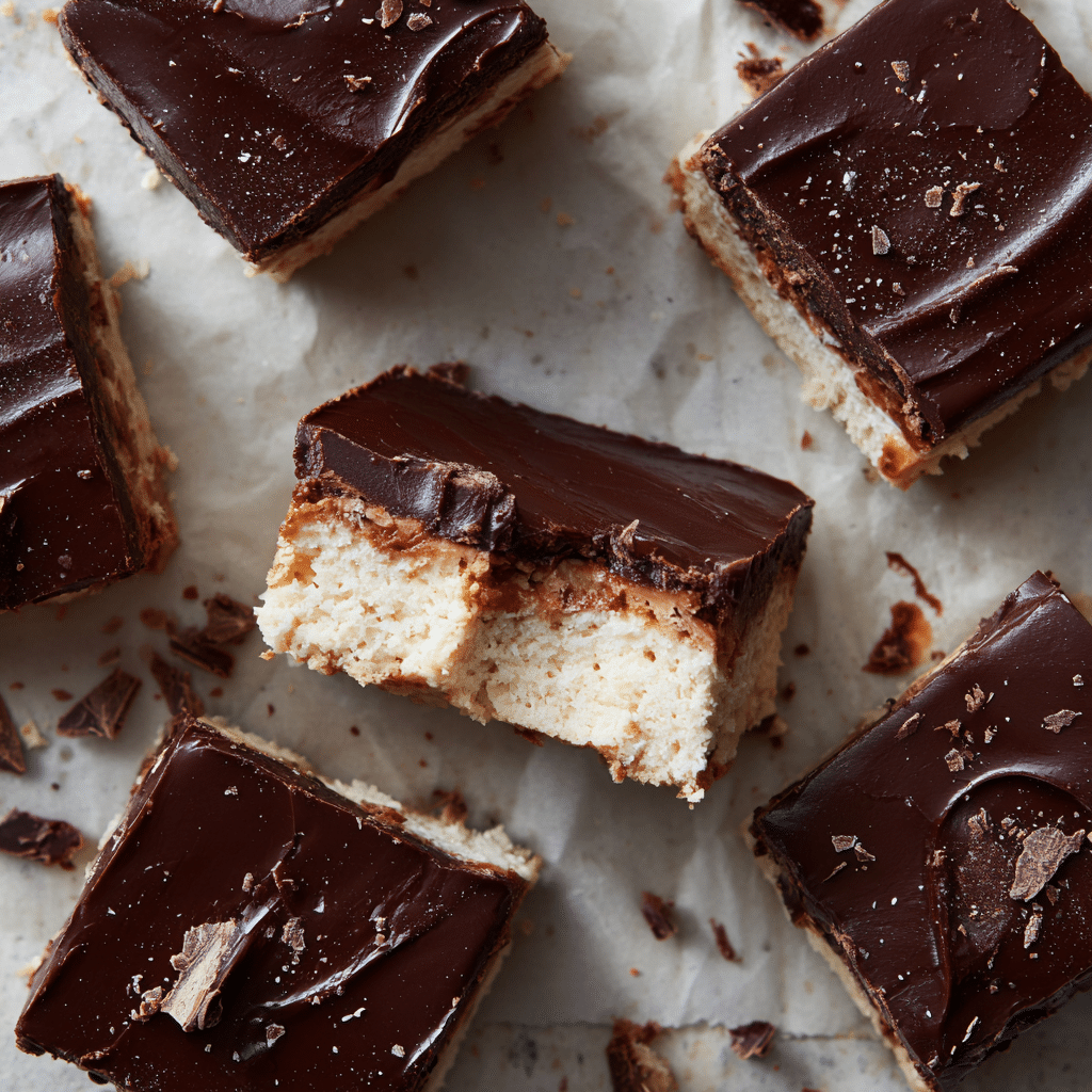 Chocolate-Dipped Nougat Bites Recipe - Recipe Image