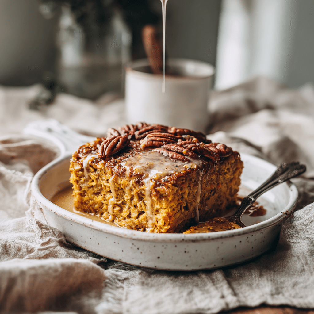Pumpkin Baked Oatmeal Recipe - Recipe Image