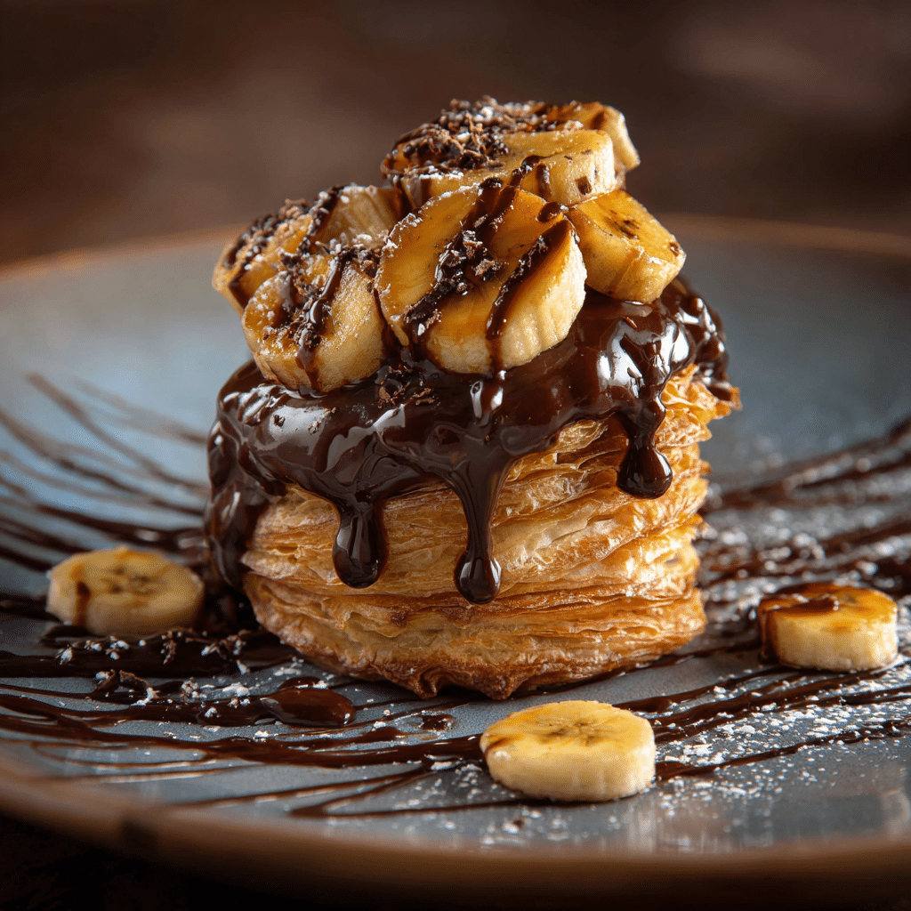 Chocolate and Banana Napoleons Recipe - Recipe Image