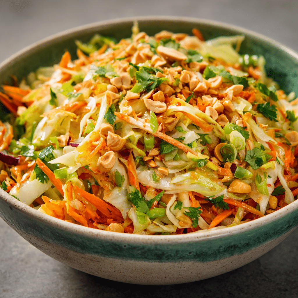 Spicy Cabbage Salad with Peanuts Recipe - Recipe Image