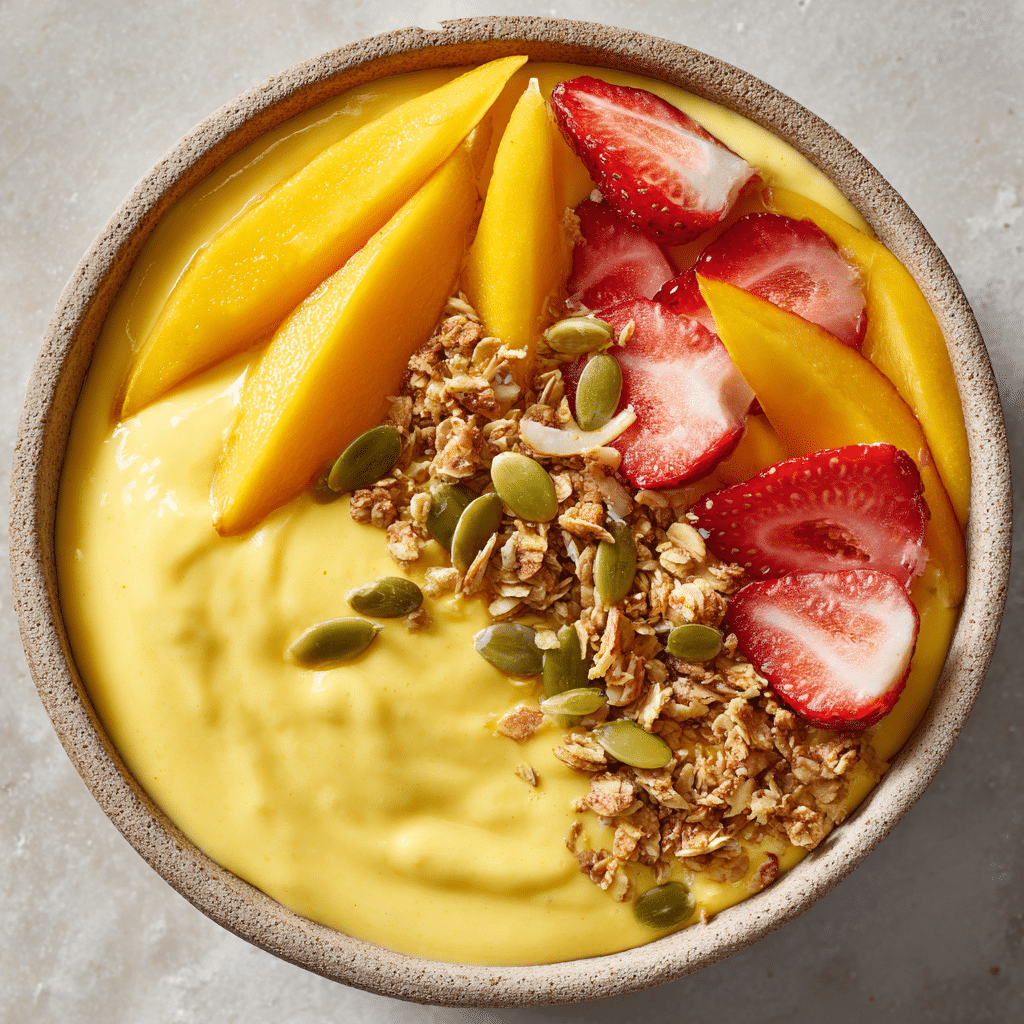 Creamy Mango Smoothie Bowl Recipe - Recipe Image