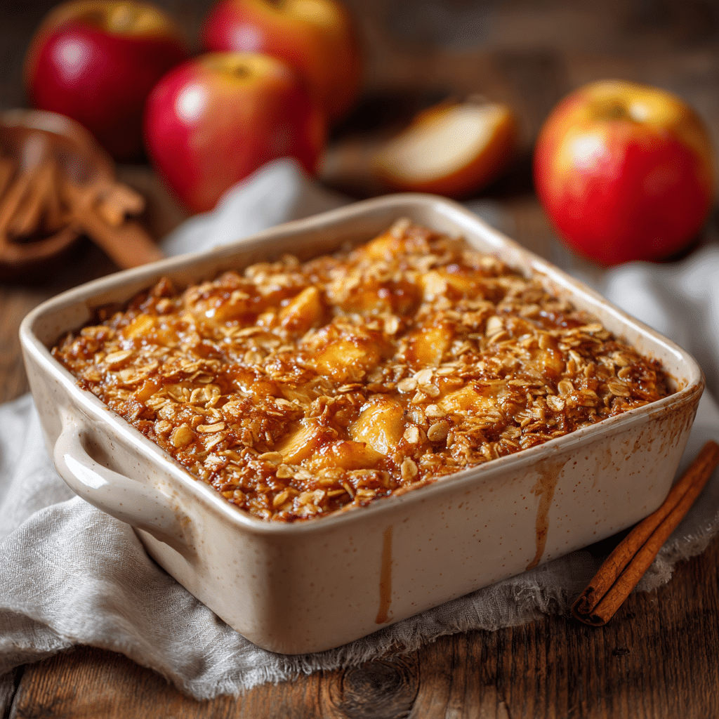 Brown Sugar Apple Oat Bake Recipe - Recipe Image