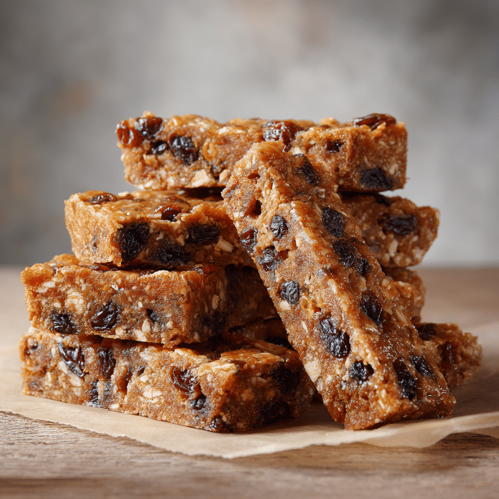 Brown Sugar Raisin Breakfast Bars Recipe - Recipe Image