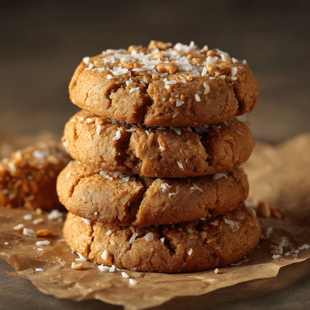 Irresistible Peanut Butter Coconut Cookies Recipe - Recipe Image