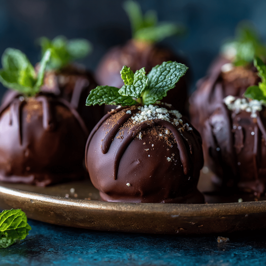 Thin Mint Truffles Recipe - Recipe Image
