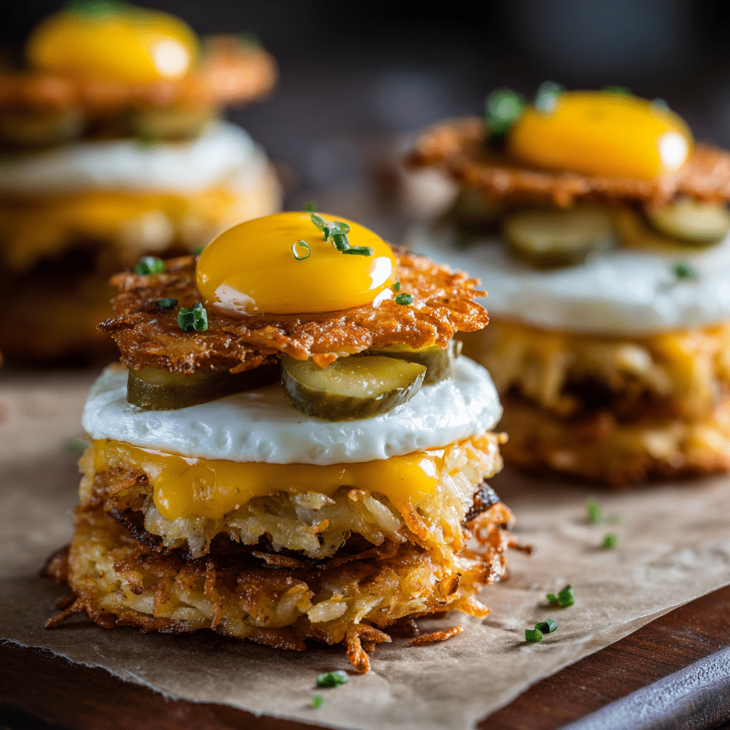Pickle-Fix Hash-Brown Egg Sliders Recipe - Recipe Image