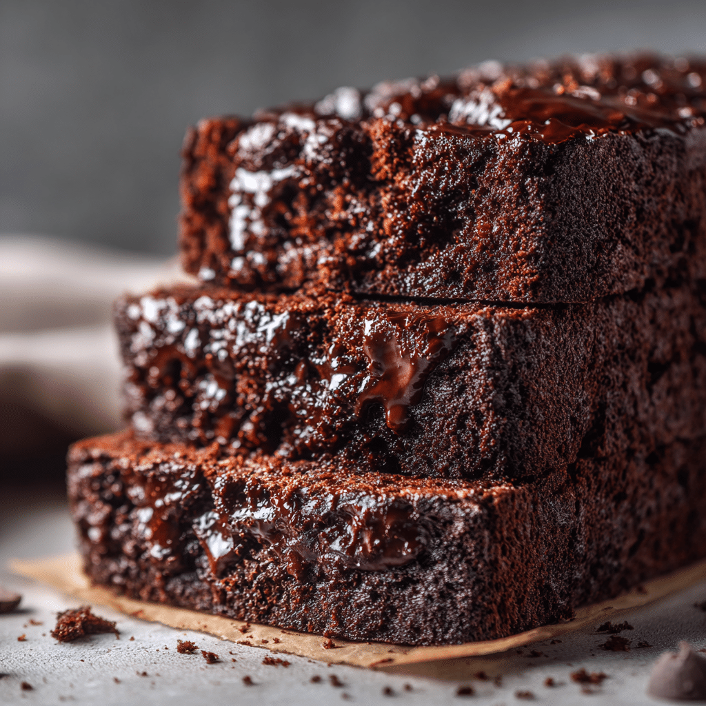 Double Chocolate Banana Bread (Moist For 4 Days!) Recipe - Recipe Image