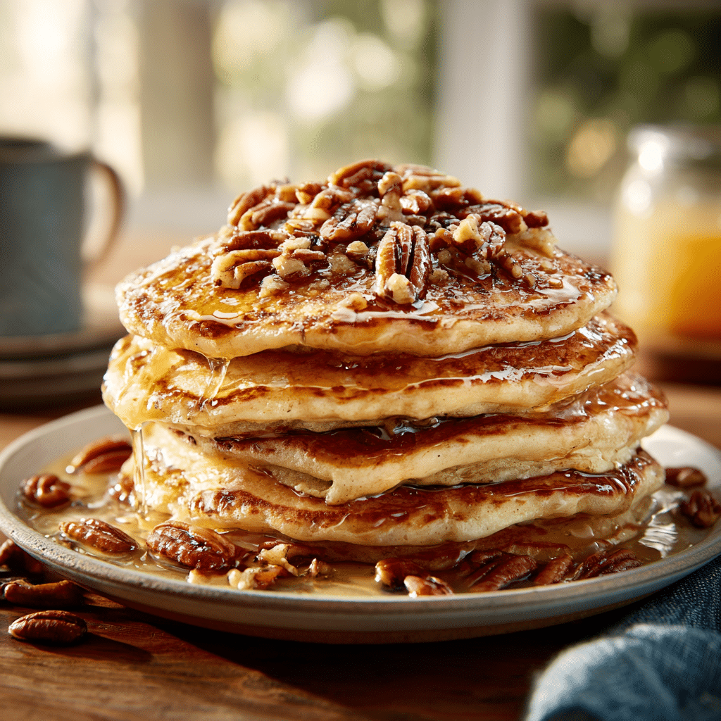 Butter Pecan Pancakes Recipe - Recipe Image
