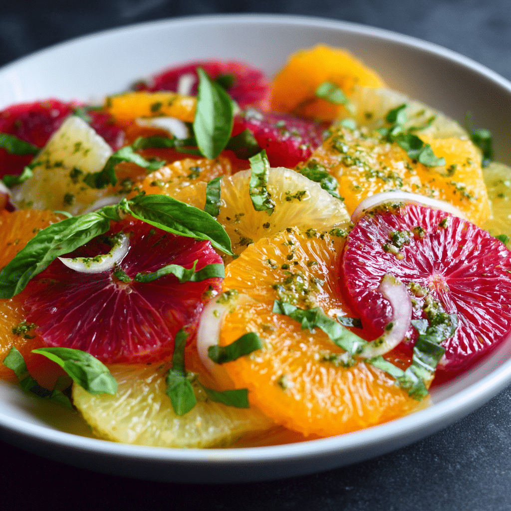 Citrus Salad with Basil Vinaigrette - Recipe Image