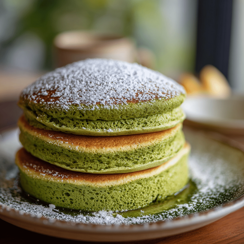 Matcha Soufflé Pancakes Recipe - Recipe Image