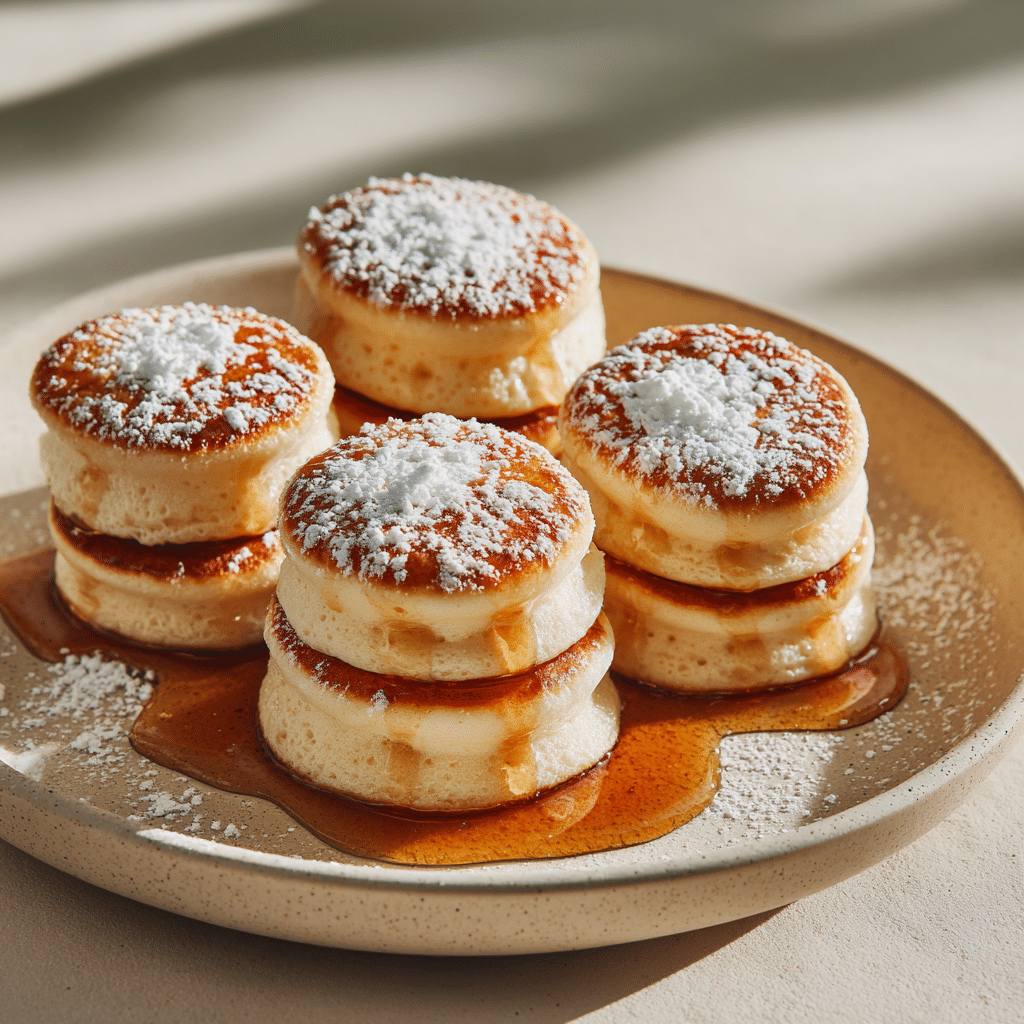 Mini Soufflé Pancake Stacks Recipe - Recipe Image