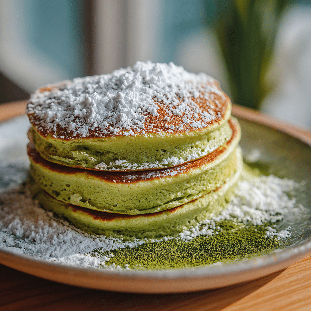 Matcha Soufflé Pancakes Recipe - Recipe Image