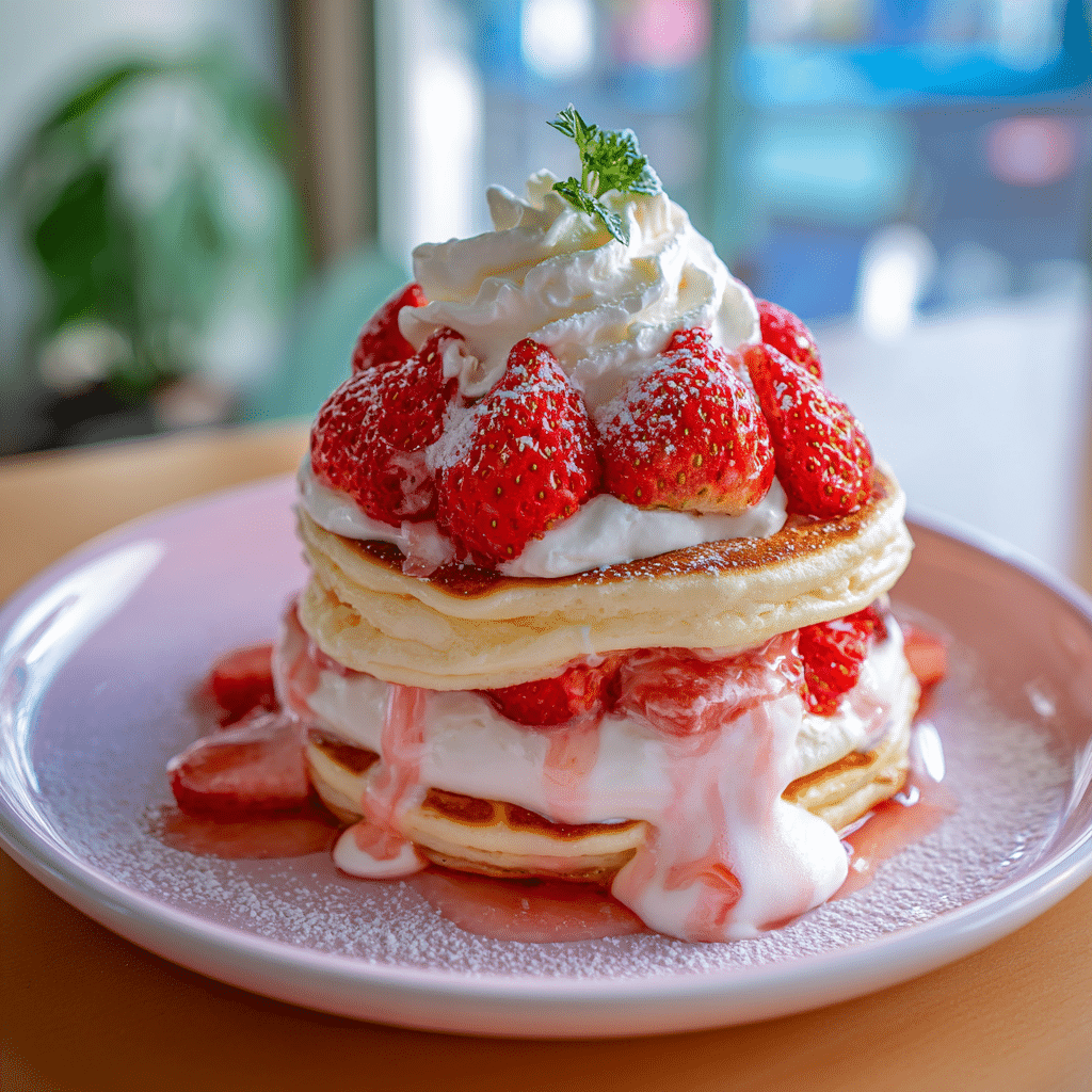 Strawberry Soufflé Pancakes Recipe - Recipe Image