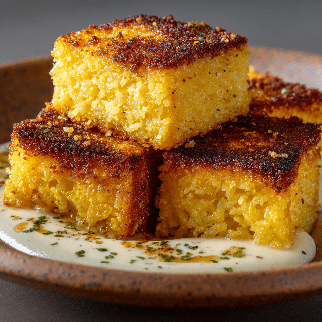 Crispy Rice-Stuffed Polenta Squares Recipe - Recipe Image