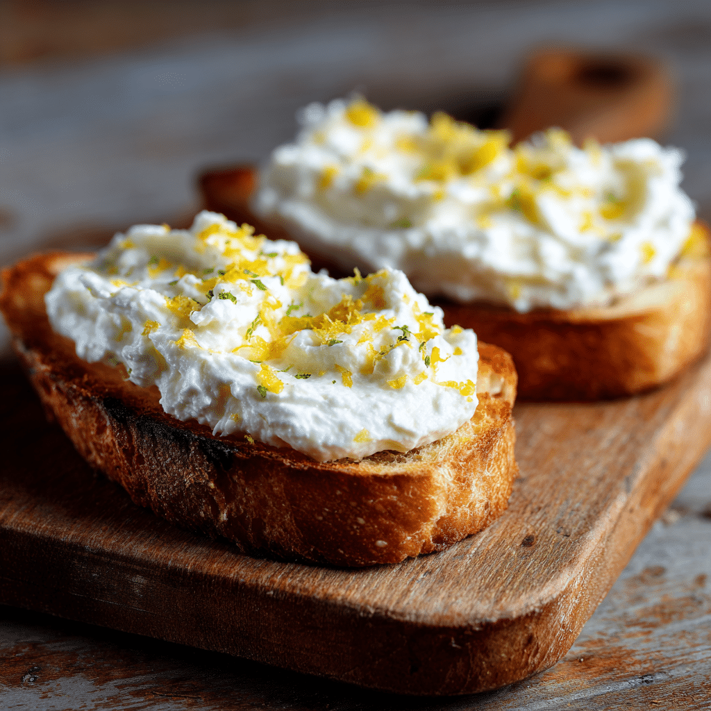 Soft Ricotta & Lemon Breakfast Toast Recipe - Recipe Image