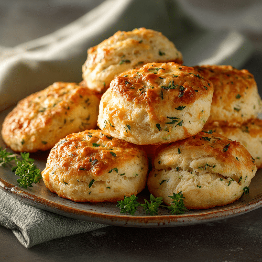 Soft Cheese & Herb Breakfast Biscuits Recipe - Recipe Image
