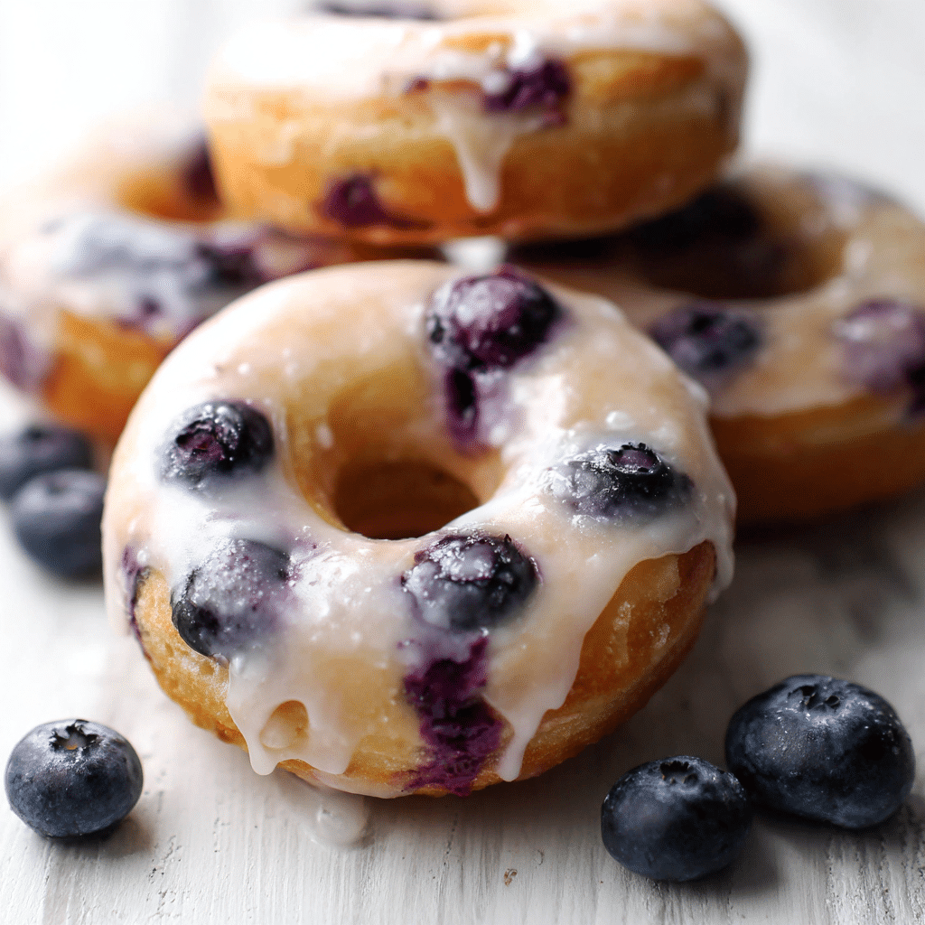 Blueberry Baked Donuts Recipe - Recipe Image