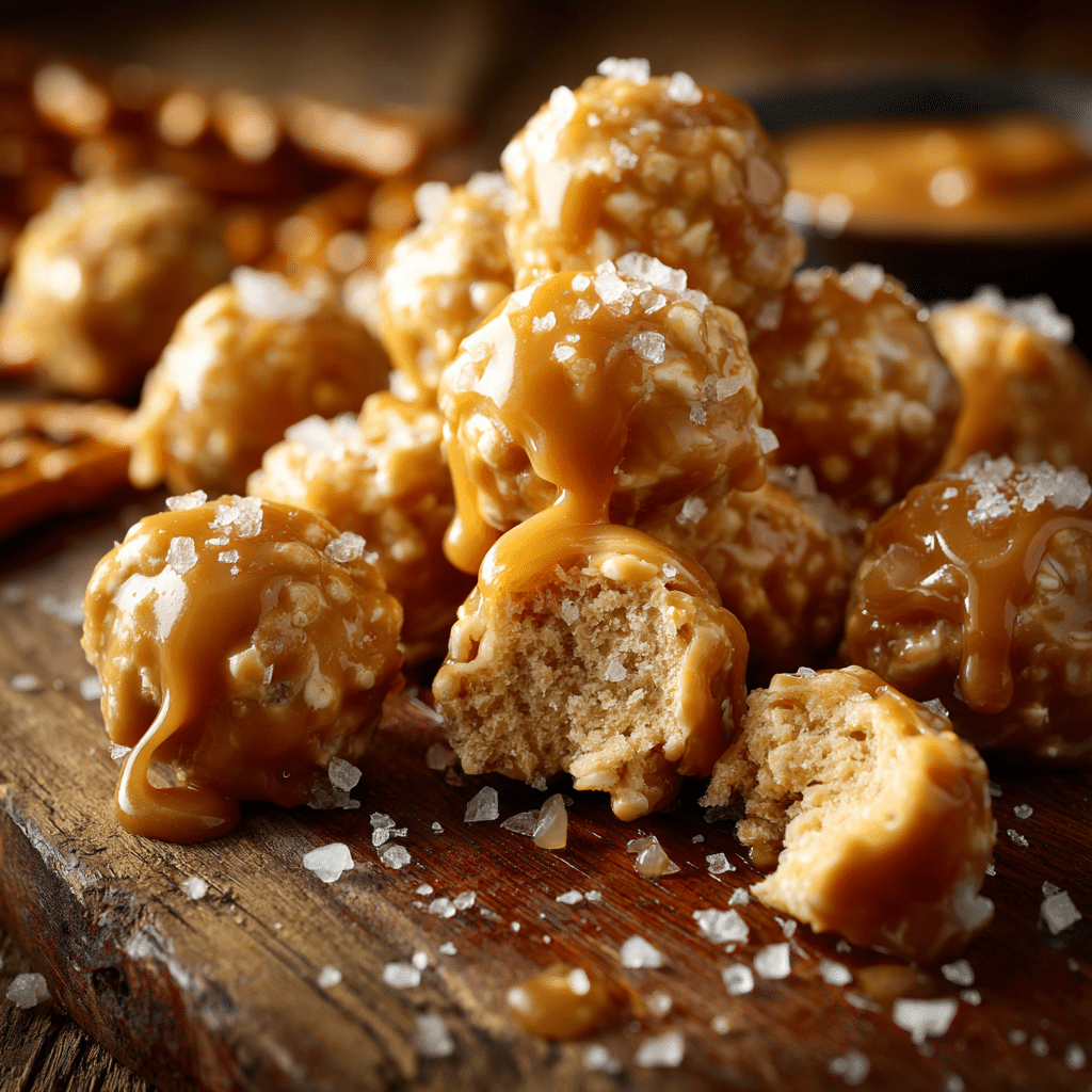 Salted Caramel Pretzel Bites Recipe - Recipe Image