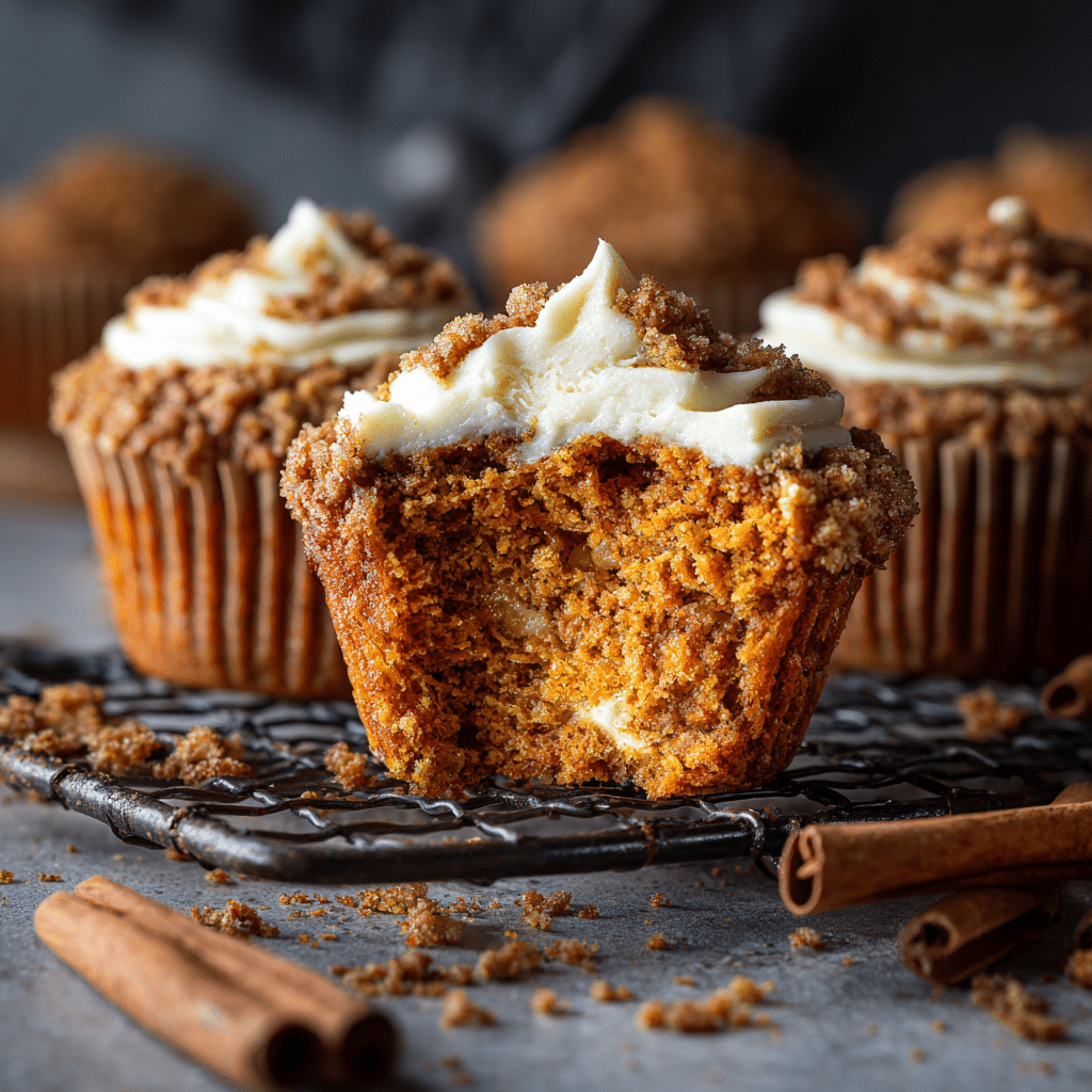 Swirled Pumpkin Cream Cheese Muffins Recipe - Recipe Image