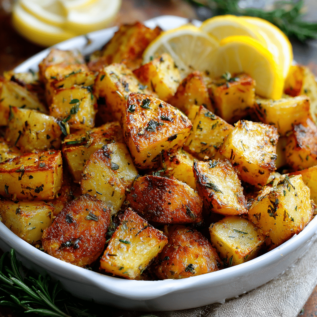 Herb Lemon Roasted Potatoes Recipe - Recipe Image