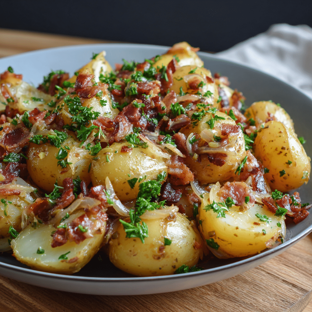 Warm German Potato Salad with Bacon Recipe - Recipe Image